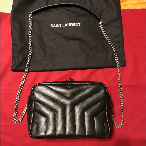 Yves Saint Laurent Handbags - Yves Saint Laurent Brand New Black Leather small bowling bag